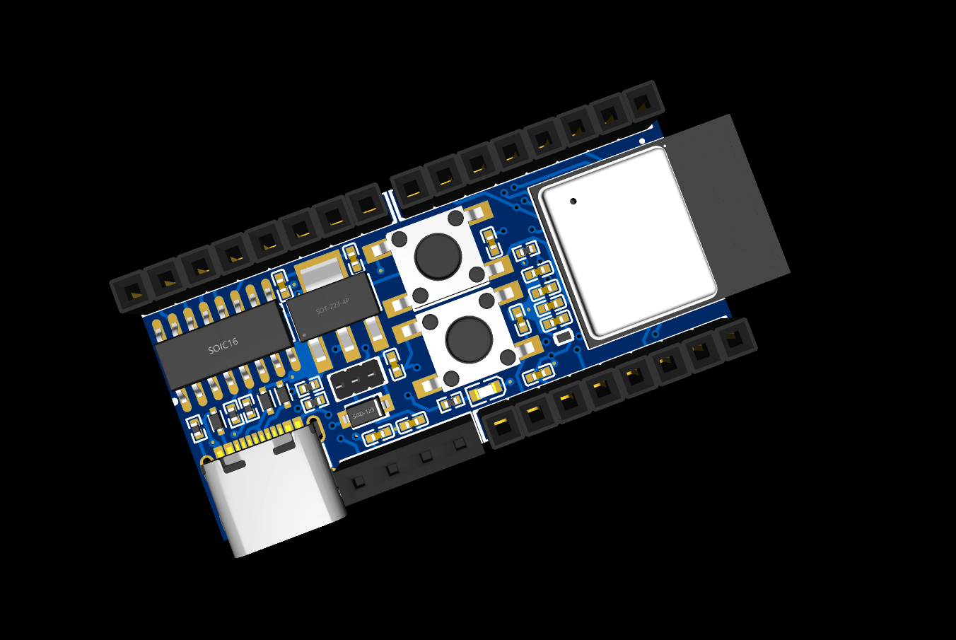 The first test of our PCBs